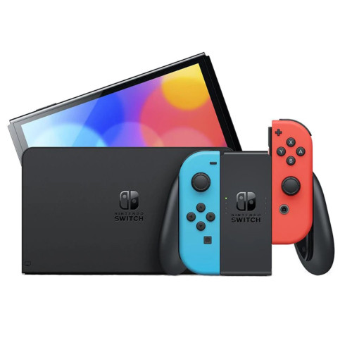 کنسول بازی نینتندو مدل switch oled blue red